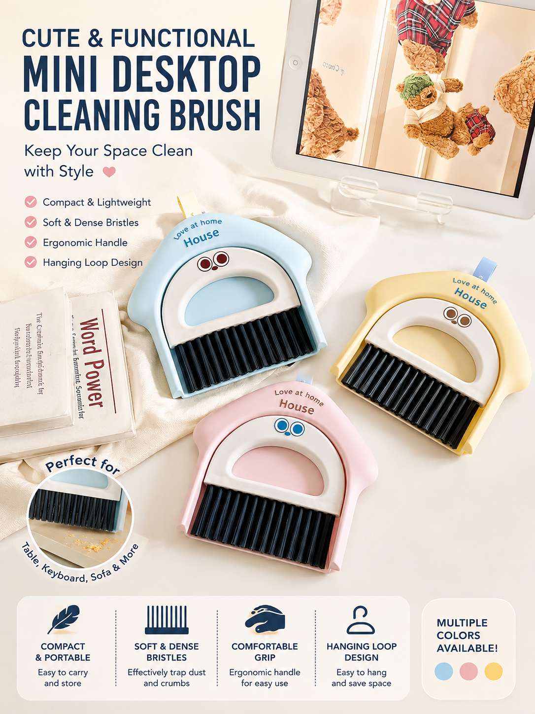 Cute Mini Brush Set (2pcs)