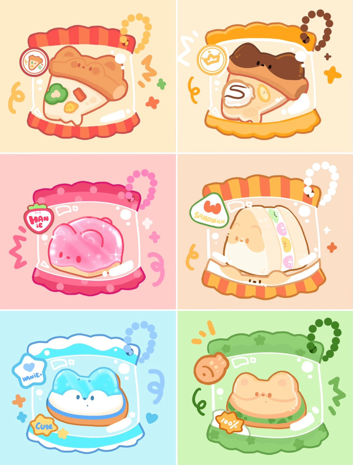 Bubble Pup squishy product collection